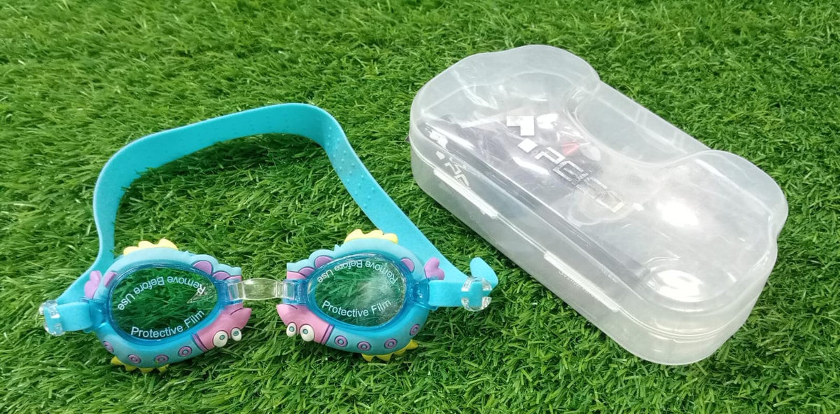 Kids Swimming Goggles with Protective Case