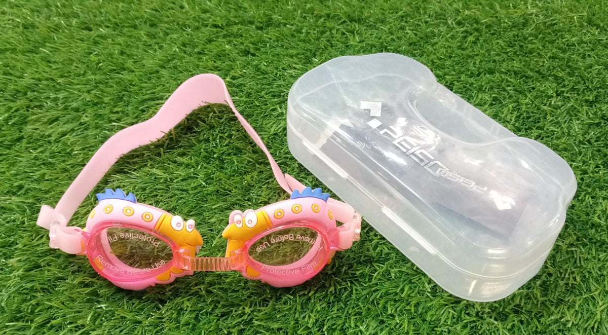 Kids Swimming Goggles with Protective Case