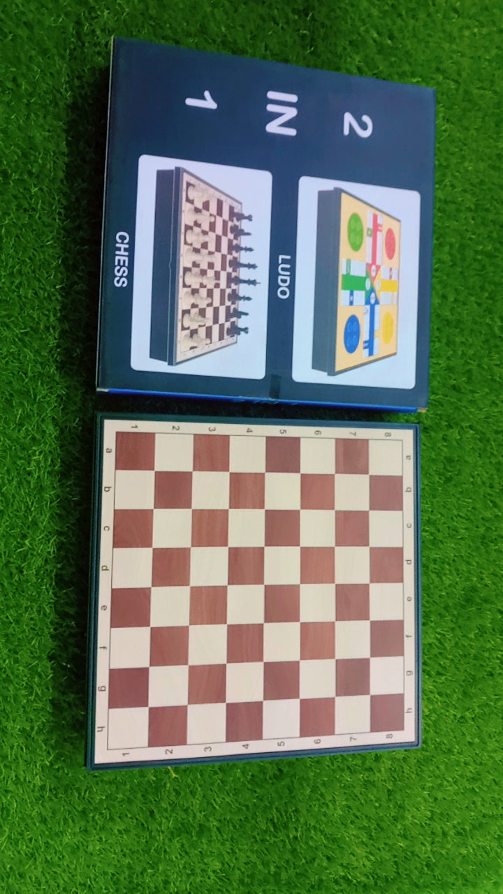 2-in-1 Ludo &amp; Chess Board Game