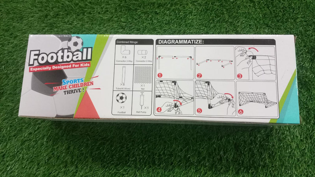 Kids Football Goal Set with Ball & Air Pump