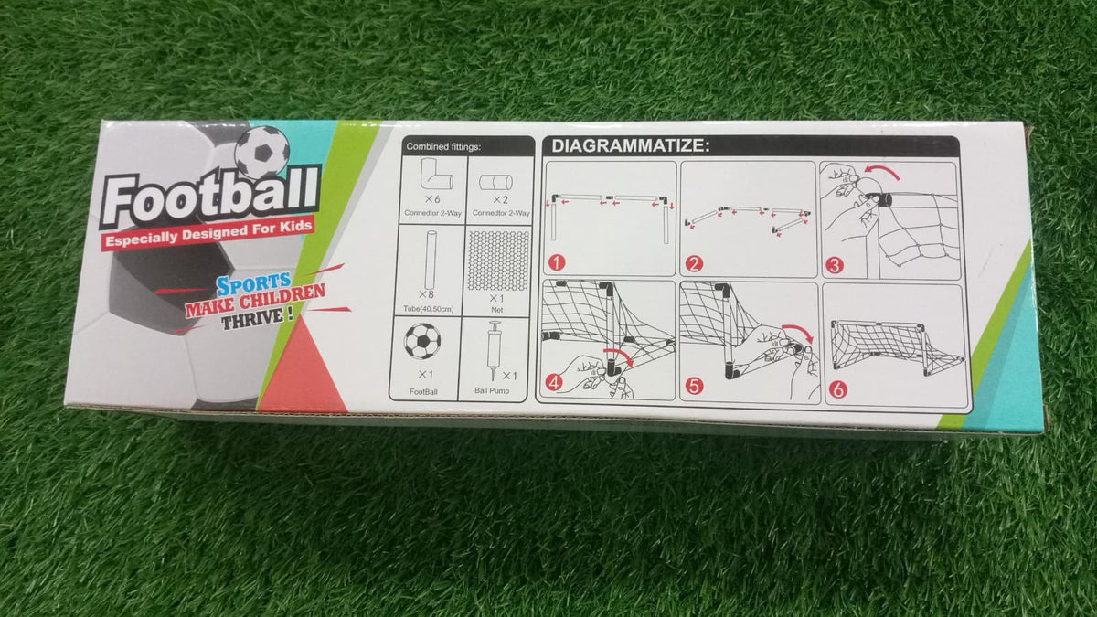Kids Football Goal Set with Ball & Air Pump